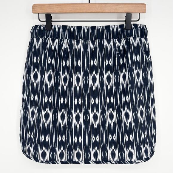Athleta Navy Blue White Reflections Stretch-In Skort Size M - Picture 5 of 7